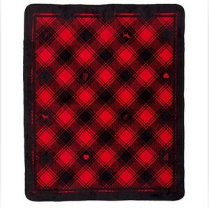 Victoria's Secret PINK NWT Red And Black Plaid Cozy Blanket